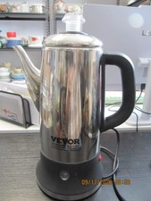 VEVOR 12 Cup Electric Percolator Coffee Pot, Stainless Steel Fast Brew Coffee picture