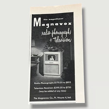 1948 Magnavox Radio Phonograph and Television Ft Wayne Ind Vintage Ad Small B picture