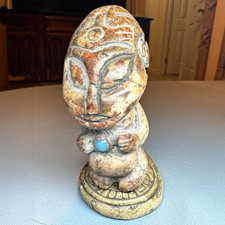 Ojuelos De Jalisco carved alien ufo and pendant artifact picture