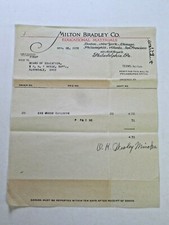 Vtg. 1931 Milton Bradley Correspondence Bloomdale OH Board of Education  5633 picture