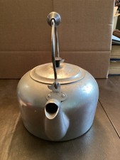 Antique T.A.C.U. Co. Aluminum Kettle Teapot w/ Wire Handle picture