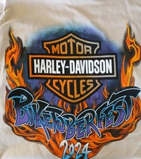 Harley Davidson Daytona Beach Biketober Fest 2024 Licensed S.S. T Shirt New XL picture