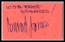 Conrad Janis - Actor & Jazz Trombonist - 3x5 Card - Signed / Autographed picture
