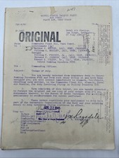 US Navy WWII Flight Orders 1945 VPB-4 VJ-1 Patrol Bombing Squadron picture