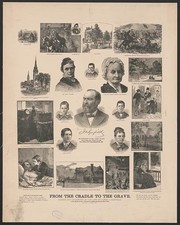Photo:James A. Garfield  Poster 1881 Cradle to Grave Scenes President picture