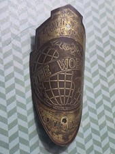 Vintage Prewar Postwar Schwinn The World Bicycle Head Badge Autocycle Whizzer Dx picture