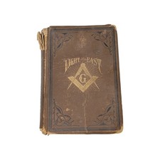 Antique Book Light From the East More Light in Masonry (1882) Illuminati  picture