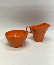 Vintage Rare Boonton Melmac Cream and Sugar Set SOMERSET #6521-01 & #6521-02 picture