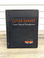 Vtg 1943 Cutler-Hammer Electrical Catalog Manual Binder WWII Era Safety Switches picture