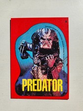 Fright Flicks RARE Vintage 1988 Predator Sticker #8 Arnold Schwarzenegger VG picture