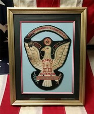 Vintage 1962-63 US Army 802nd Engineer Aviation Battalion Patch Korea Original picture