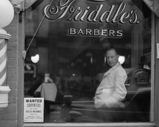 8x10 Barber Shop Shenandoah Valley Harrisonburg Virginia 1941 Photo picture