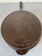 Field Company No 10 Cast Iron Frying Pan Skillet Made in USA picture