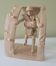 3D Printed US PARATROOPER Statue Exiting An Aircraft Door Airborne picture