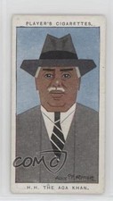 1926 Player's Straight Line Caricatures Tobacco HH The Aga Khan #1 1md picture