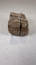Vintage Natural Stone Mountain Bookends Jasper Agate Style Rough Cut Pair picture