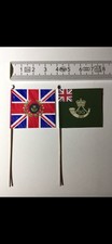 2x 28mm British Napoleonic 95th Infantry Flags Ready on Metal Flagpole picture