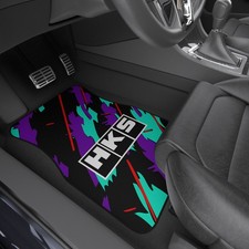 Retro HKS JDM Car Mats Set Of 4, For 90's HKS Fans, Custom Floor Liners picture