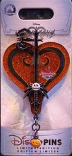 2026 Disney Parks Kingdom Hearts Halloween Town Pumpkinhead Keyblade Pin PRESALE picture