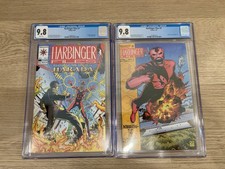Harbinger Files #1 Solar appearance & Harada Origin. Both 9.8 CGC graded.  picture