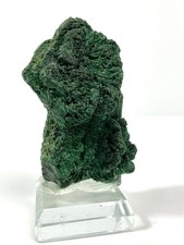 Malachite Botryoidal Fibrous Specimen Mindigi Mine Congo 62g Stand Included picture