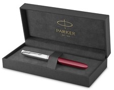 Parker 51 Fountain Pen Burgundy & Chrome Fine Point New In Original Box 2123496 picture