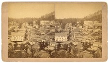 ARKANSAS STEREOVIEW - Eureka Springs - Panorama from East - FF Fyler 1880s picture