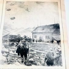 Lufthansa Albatross Aircraft 1920s Alps Innsbruck Parachute Print picture