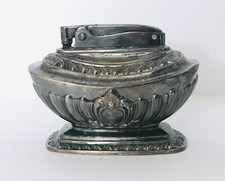 Vintage Ronson Georgian Table Top Lighter Silver Plate Heavy Weight Classic picture