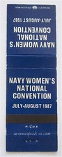 NAVY WOMEN'S NATIONAL CONVENTION, JULY - AUGUST 1987 MATCHBOOK COVER picture