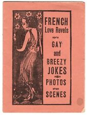 1920's Vintage French Love Revels Breezy Jokes Booklet picture