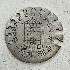 Vintage Columbian Steel Tank Co Kansas City MO Metal Gauge Silo Advertising Tool picture