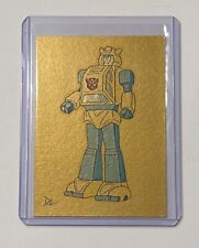 Bumblebee Gold Plated Limited Artist Signed Transformers Trading Card 1/1 picture
