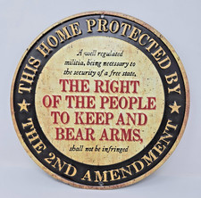 2nd Amendment Tin Metal Sign Right to Bear Arms Vintage Style 10