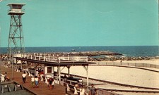 Point Pleasant Beach New Jersey Jenkinson's Boardwalk Inlet-Area Train Postcard picture