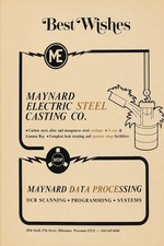 🟨 Vintage Maynard Steel Co. Poster 24x36” - Premium Matte 200gsm 🗞️ picture