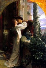 Dream-art Oil painting Sir+Frank+Dicksee-Romeo+And+Juliet young lovers people picture