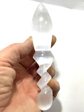SPIRITUAL CRYSTAL Knife Dagger Spiral Sword Handle FIGHT OFF EVIL NEGATIVITY picture