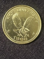 Rice University 1968 35th Anniversary Commemorative Coin Rare Vintage picture