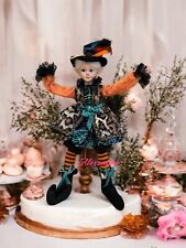 Halloween 18” Elf Fairy Witch Shelf Sitter Animal Print Dress Fall Possible New picture