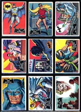 1966 TOPPS USA BATMAN BLACK BAT COMPLETE 55 CARD SET VG To EX-NM Robin Joker picture