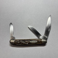 VINTAGE 1940-1964 XX ERA CASE 5347HP STAG STOCKMAN POCKET KNIFE GREAT CONDITION picture