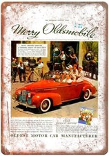1939 Oldsmobile  , with Bing Crosby Vintage Ad Retro Look Metal Sign A4870 picture