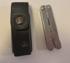 LEATHERMAN KNIFE ...VINTAGE...STAINLESS STEEL JUST NEEDS CLEANING picture