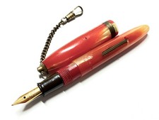 Japanese vintage celluloid small fountain pen unused 10.7 cm picture