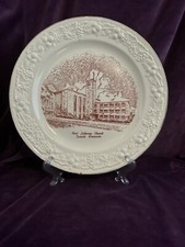 FIRST LUTHERAN CHURCH Duluth MN 1950s Vintage Collector Plate Gold Rim 10” picture