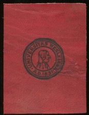 1912 L20 Leather College Seals - Wesleyan University picture