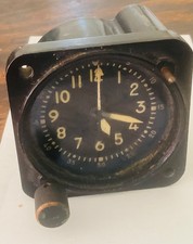 Vintage Waltham Type A-13A,1/A-13A 28 Day Mechanical Aircraft Cockpit Clock picture