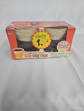 Solo Cozy Cup Starter Pack 10 Cups, 2 Holders, 1980s Vintage, Made in USA picture