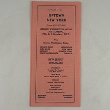 1969 Inter-City Transportation Bus Timetable Route 41 Ridgewood NJ NYC GWB picture